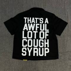 1:1 Top Quality That's A Awful Lot of Cough Syrup American-style Short-Sleeve Work Shirt