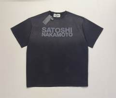 SATOSHI NAKAMOTO Wash Basic Tee