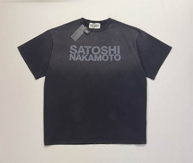 SATOSHI NAKAMOTO Wash Basic Tee