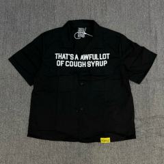 1:1 Top Quality That's A Awful Lot of Cough Syrup American-style Short-Sleeve Work Shirt