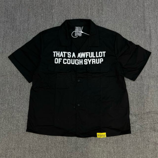 1:1 Top Quality That's A Awful Lot of Cough Syrup American-style Short-Sleeve Work Shirt
