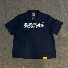 1:1 Top Quality That's A Awful Lot of Cough Syrup American-style Short-Sleeve Work Shirt
