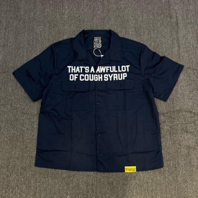 1:1 Top Quality That's A Awful Lot of Cough Syrup American-style Short-Sleeve Work Shirt