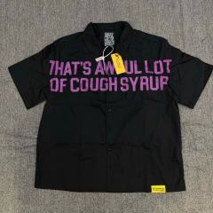 1:1 Top Quality That's A Awful Lot of Cough Syrup American-style Short-Sleeve Work Shirt