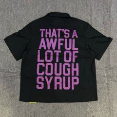 1:1 Top Quality That's A Awful Lot of Cough Syrup American-style Short-Sleeve Work Shirt