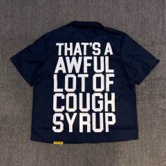 1:1 Top Quality That's A Awful Lot of Cough Syrup American-style Short-Sleeve Work Shirt