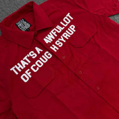 That's A Awful Lot of Cough Syrup American-style Short-Sleeve Work Shirt
