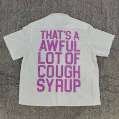 1:1 Top Quality That's A Awful Lot of Cough Syrup American-style Short-Sleeve Work Shirt