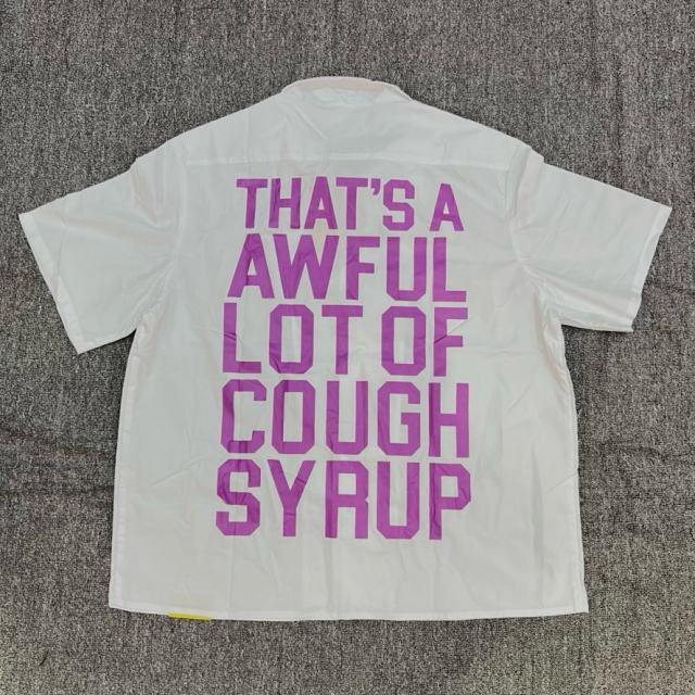 1:1 Top Quality That's A Awful Lot of Cough Syrup American-style Short-Sleeve Work Shirt