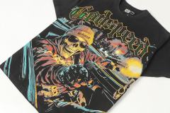 Luxury Car Skeleton Gun Print Washed Version Tee 2 colors 28696500
