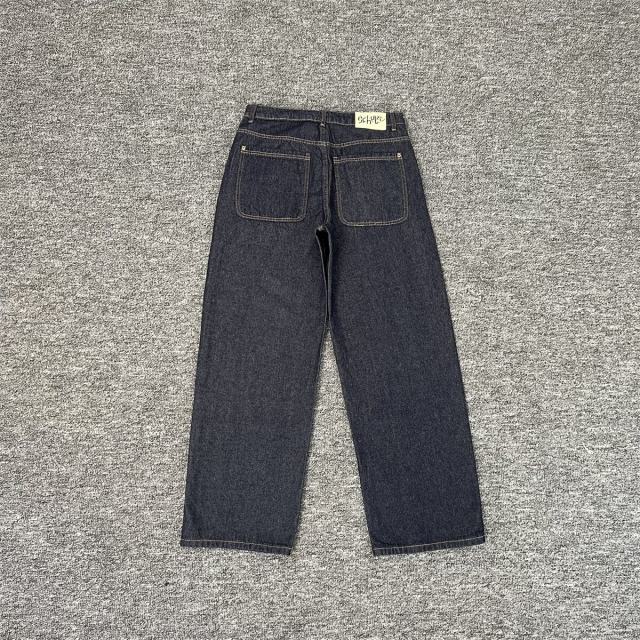 Derschutze Koi Fish Embroidered Denim Jeans