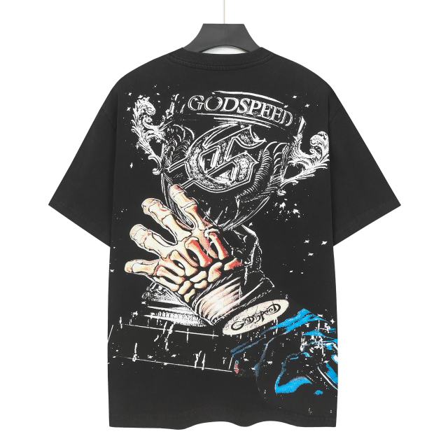 Skeleton Racer Trophy Print Washed Version Tee 2 colors 28696499