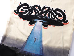 Vintage flying saucer UFO print T-shirt 29047328