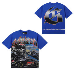 28412250 Skull Race Car Driver Print Tee 3 colors