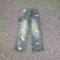 Derschutze Awakening V2 Loose Straight Ripped Denim Jeans