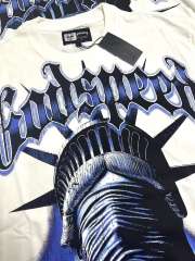 Masked Statue of Liberty Print Washed Version Tee 3 colors 28694019