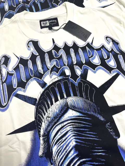 Masked Statue of Liberty Print Washed Version Tee 3 colors 28694019