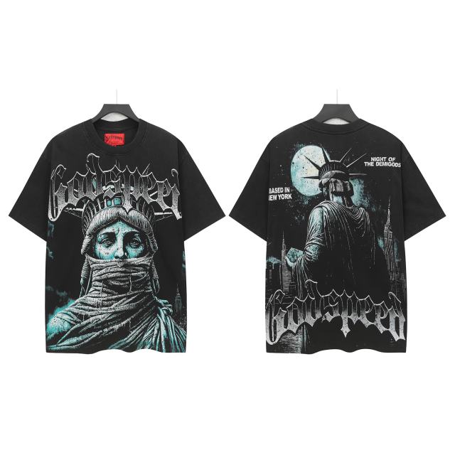 Masked Statue Print Washed Version Tee 2 colors 28515266