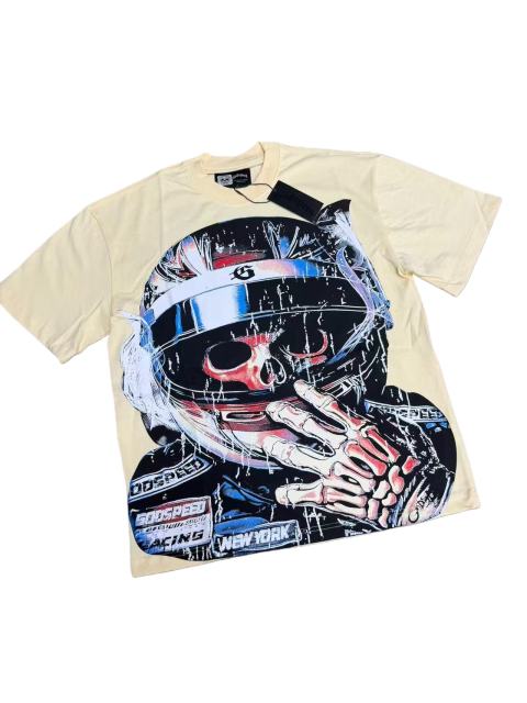 Skeleton Racer Trophy Print Washed Version Tee 2 colors 28696499