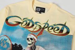 Skeleton Tennis Player Print Washed Version Tee 2 colors 28696497
