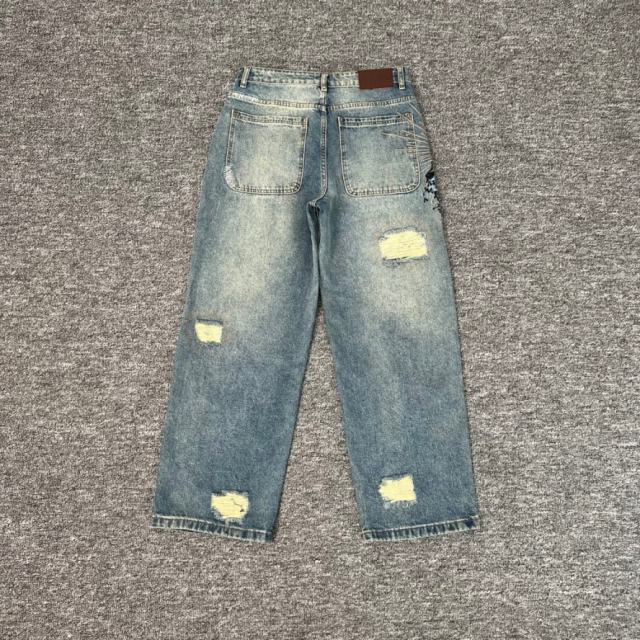 Derschutze Awakening V2 Loose Straight Ripped Denim Jeans