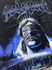 Masked Statue of Liberty Print Washed Version Tee 3 colors 28694019