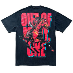 Godspeed Skeleton Horse Racing Print Washed Version Tee 2 colors