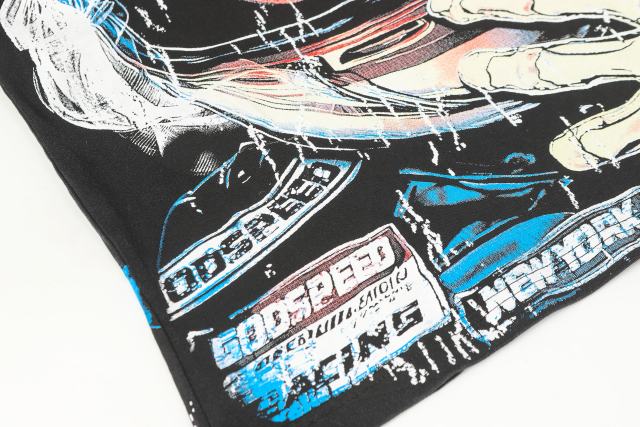 Skeleton Racer Trophy Print Washed Version Tee 2 colors 28696499