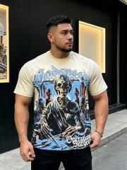 Vintage dark skeleton surgical print ripped and worn T-shirt  29035244