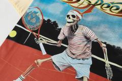 Skeleton Tennis Player Print Washed Version Tee 2 colors 28696497