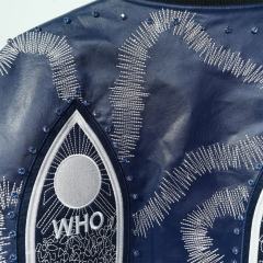 WHO DECIDES WAR Gothic Totem Embroidered PU Rhinestone Biker Jacket