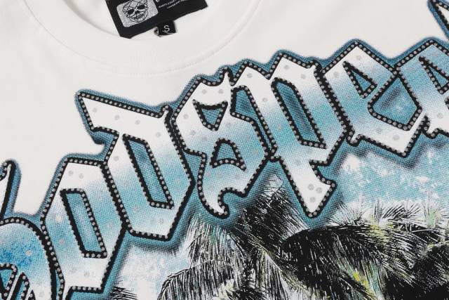 Miami sports car party rhinestone vintage short-sleeved T-shirt 29035187