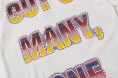 Vintage, laid-back, and free-spirited Goddess gradient letter print T-shirt 29035201