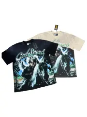 Angel riding a horse washed T-shirt 2 colors 29038264