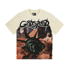 28485566 Desert-Buried Statue Print Washed Version Tee 2 colors