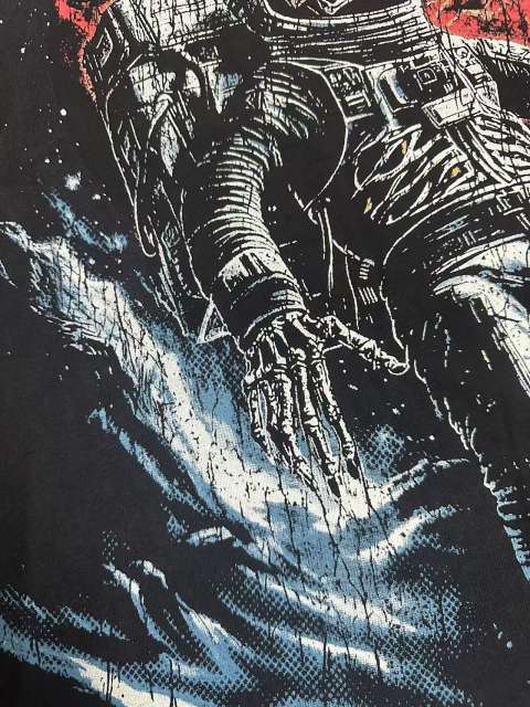 Astronaut Planet Print Washed Version Tee 3 colors 28694025