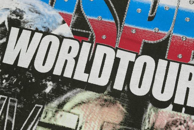 Skeleton World Tour Print Washed Version Tee 2 colors 28696496
