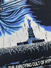 Masked Statue of Liberty Print Washed Version Tee 3 colors 28694019