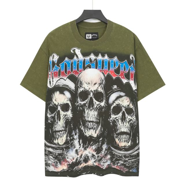 Skeleton World Tour Print Washed Version Tee 2 colors 28696496