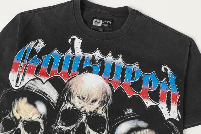 Skeleton World Tour Print Washed Version Tee 2 colors 28696496