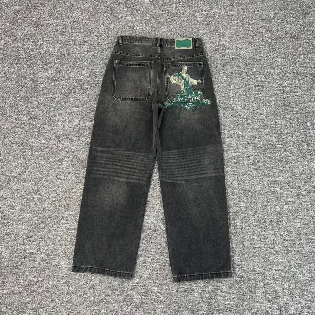 Derschutze "NYC to RIO" Embroidered Denim Jeans