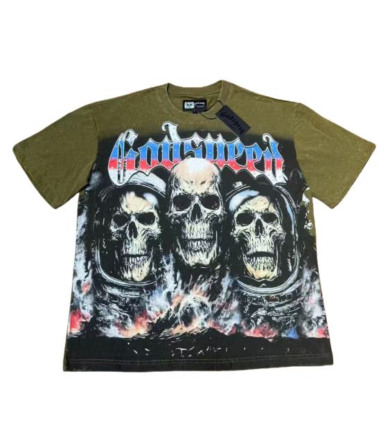Skeleton World Tour Print Washed Version Tee 2 colors 28696496