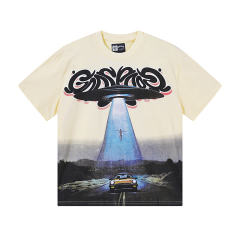 Vintage flying saucer UFO print T-shirt 29047328
