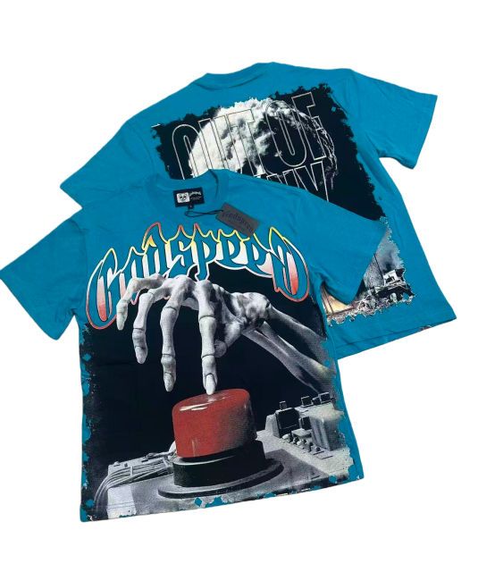 Skull Presses War Initiation Button Printed Washed Version Tee 2 colors 28499577