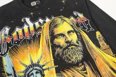 Statue of Liberty Print Washed Version Long Sleeve T-Shirt 2 colors 28691922