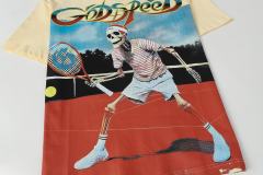 Skeleton Tennis Player Print Washed Version Tee 2 colors 28696497