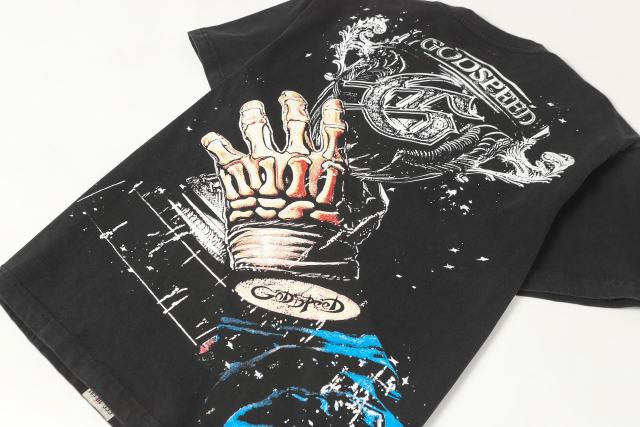 Skeleton Racer Trophy Print Washed Version Tee 2 colors 28696499
