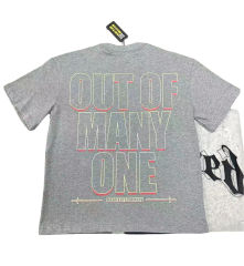 [Buy Two Get One Free]Skull with Rose Wreath Print Washed Version Tee 3 colors 28494382