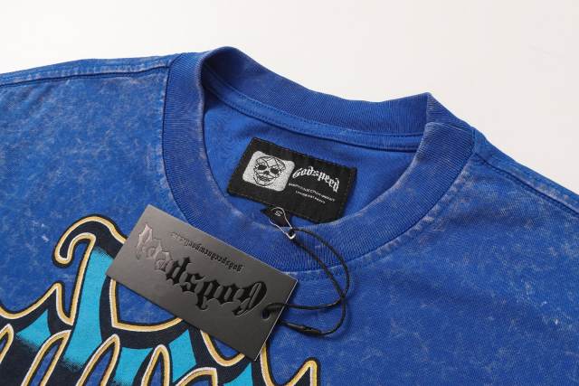 Blue New York night scene with Statue of Liberty vintage washed T-shirt 29035099