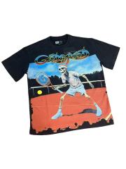 Skeleton Tennis Player Print Washed Version Tee 2 colors 28696497